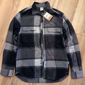 The North Face Arroyo Flannel Shirt Smoked Pearl size Medium NWT